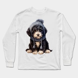 Winter Portuguese Water Dog Long Sleeve T-Shirt